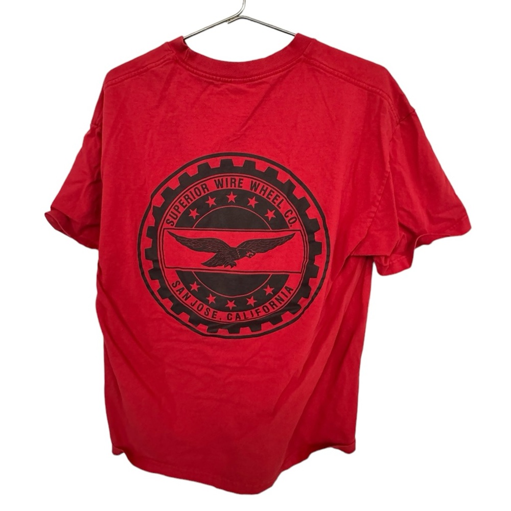 Superior Wire & Wheel Co San Jose CA Red Men’s XL T-Shirt MINTY Low Rider
